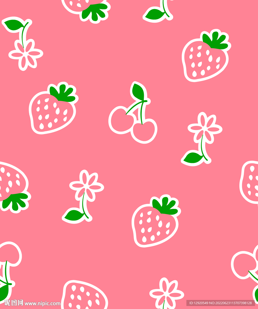 数码草莓水果樱桃