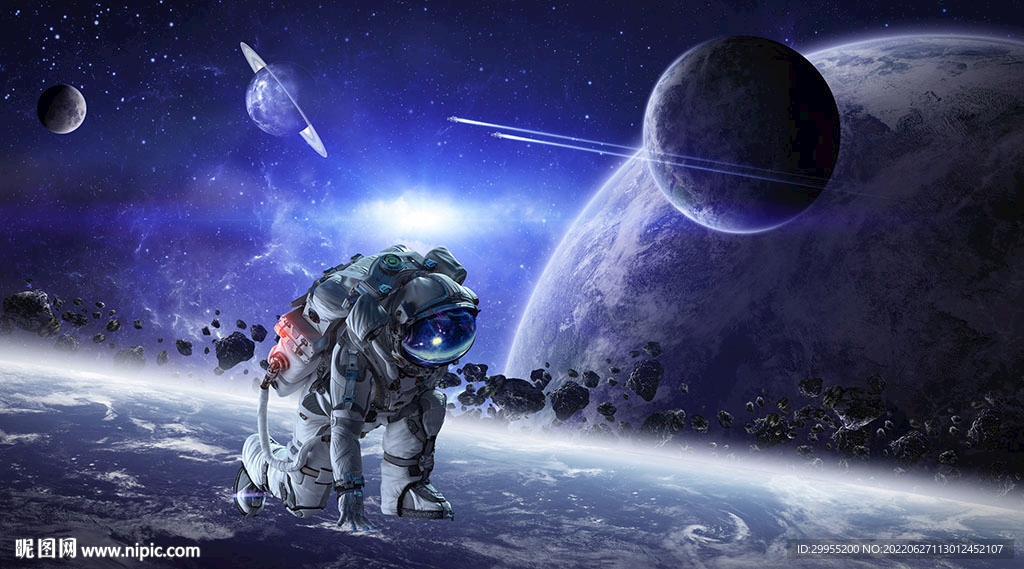 宇宙星球背景墻