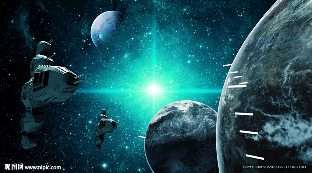 宇宙星球背景墻