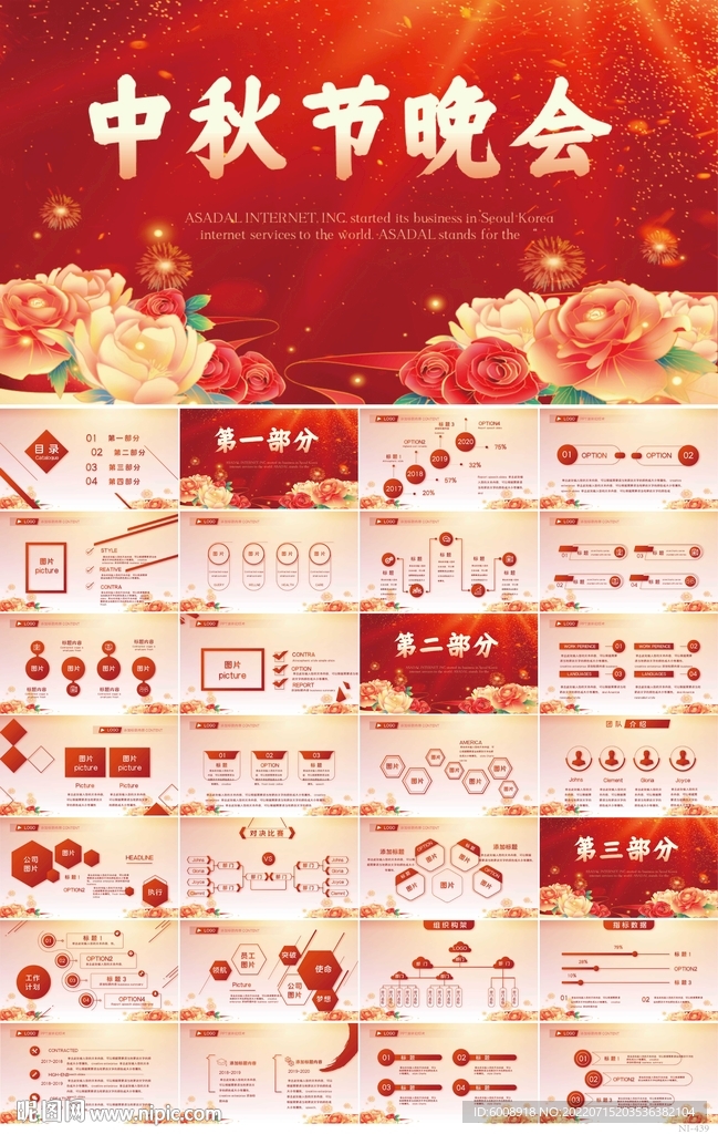 傳統(tǒng)節(jié)日團圓節(jié)中秋節(jié)晚會PPT