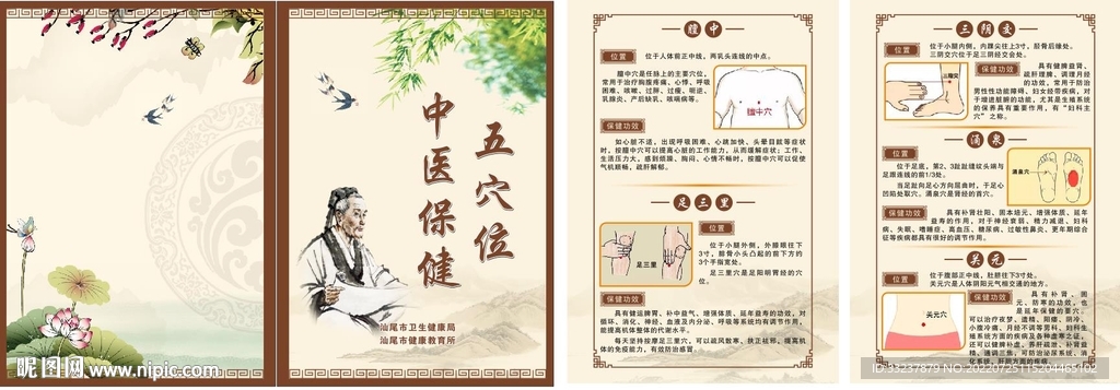 中醫(yī)保健五穴位冊子