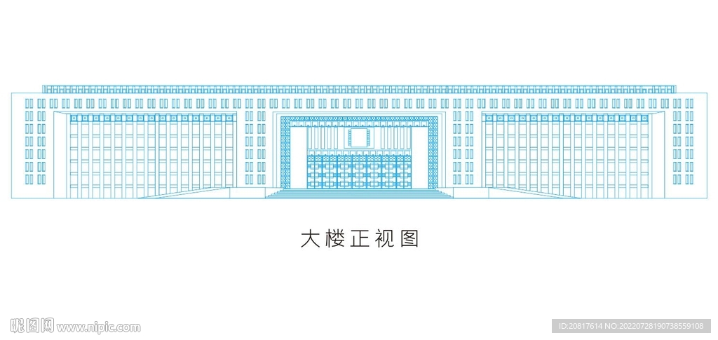 大樓線描圖