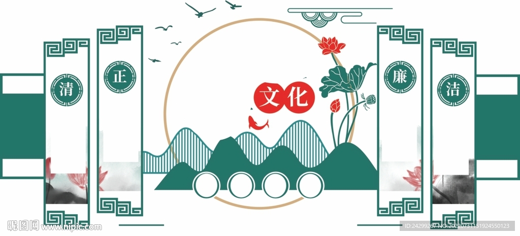 PVC文化墻模版