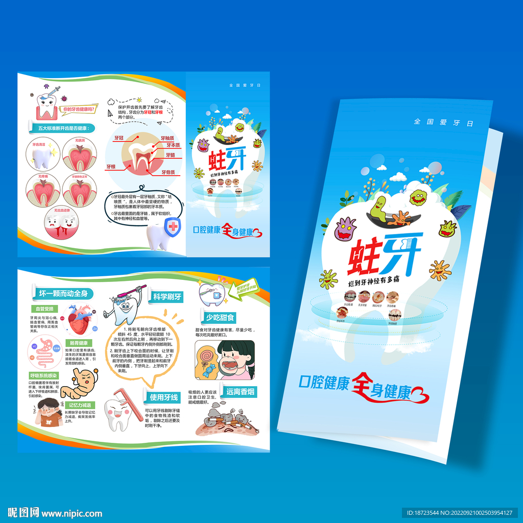 口腔健康全身健康三折頁