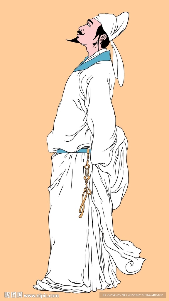 李白矢量畫像