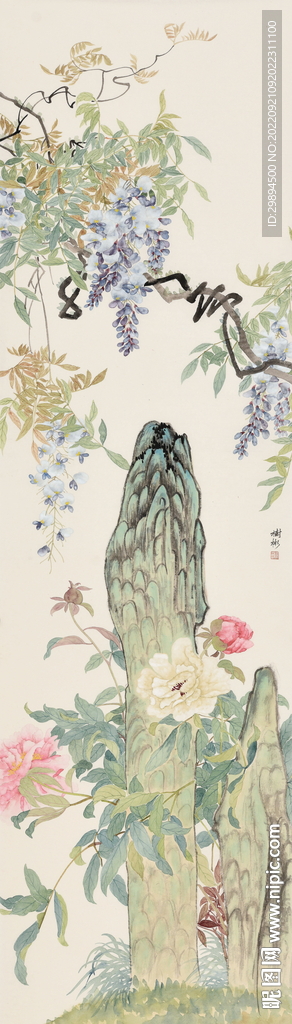 古典花鸟虫鱼中式水墨装饰画