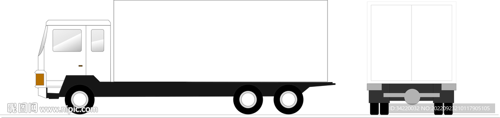 貨車矢量圖