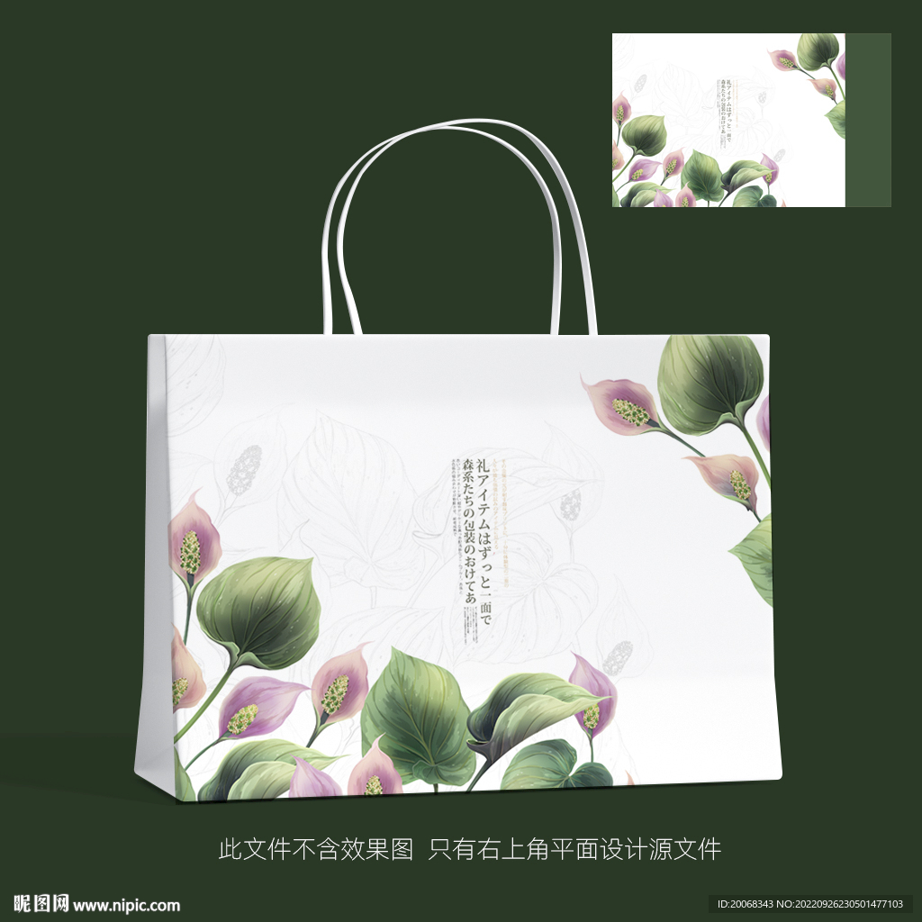 中国风艺术品唯美手提袋设计