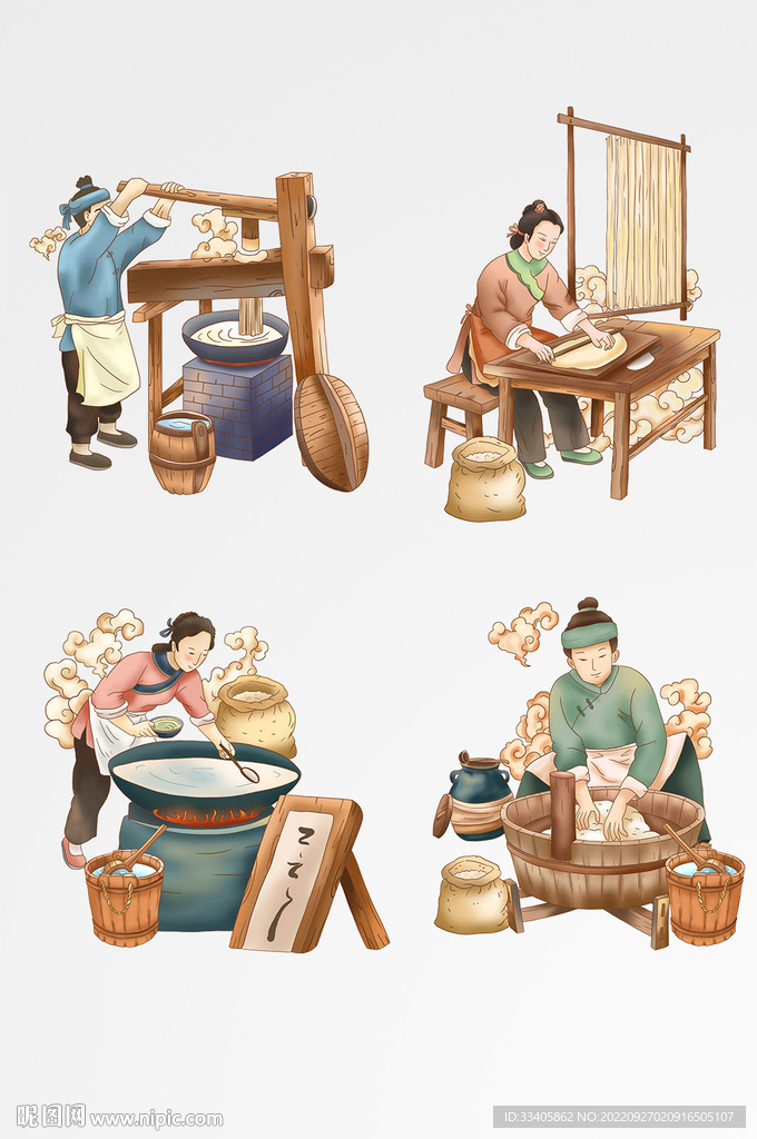 古代传统美食面条制作工艺流程手