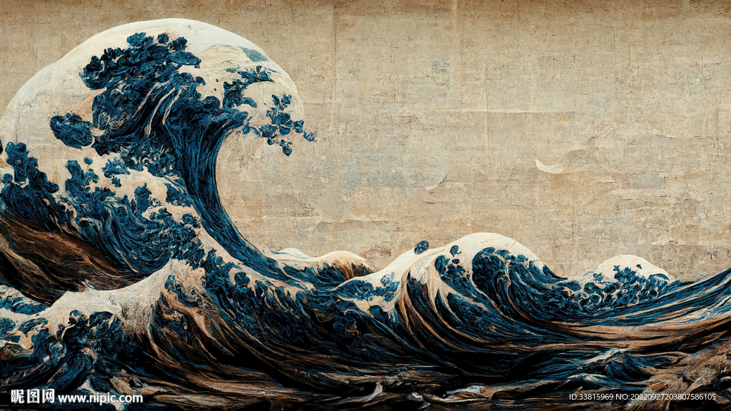 日式海浪