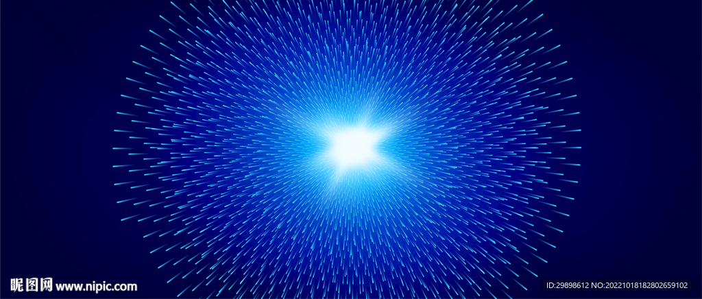 闪光爆炸未来科技蓝色背景图