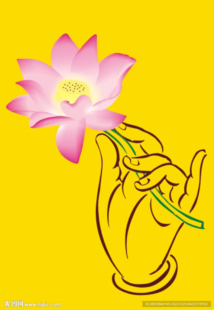 菩堤荷花矢量或菩堤蓮花矢量