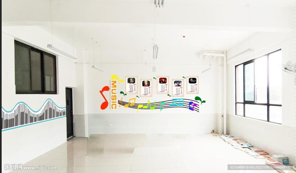 音乐教室文化墙布置