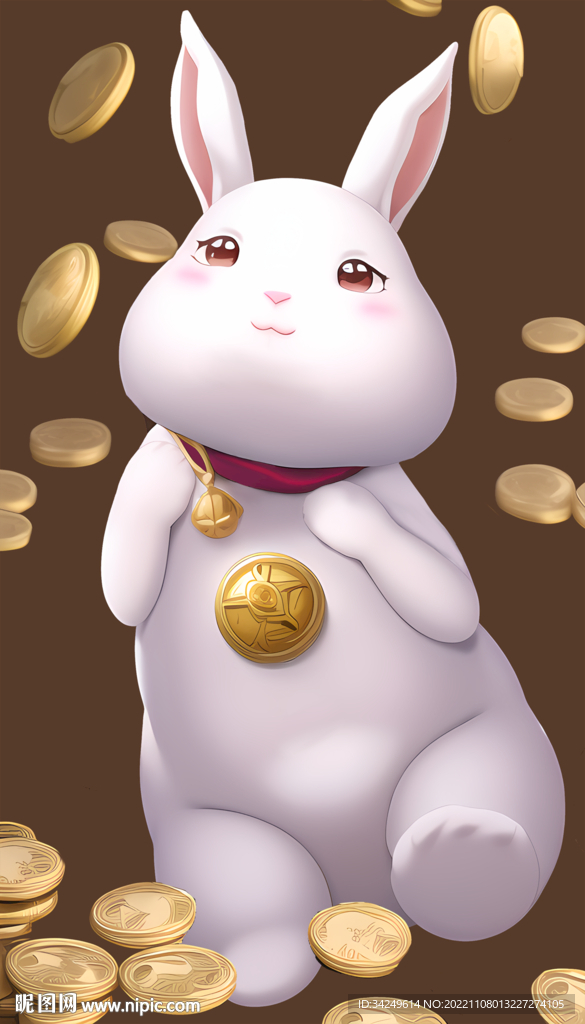 招財兔鈴鐺款
