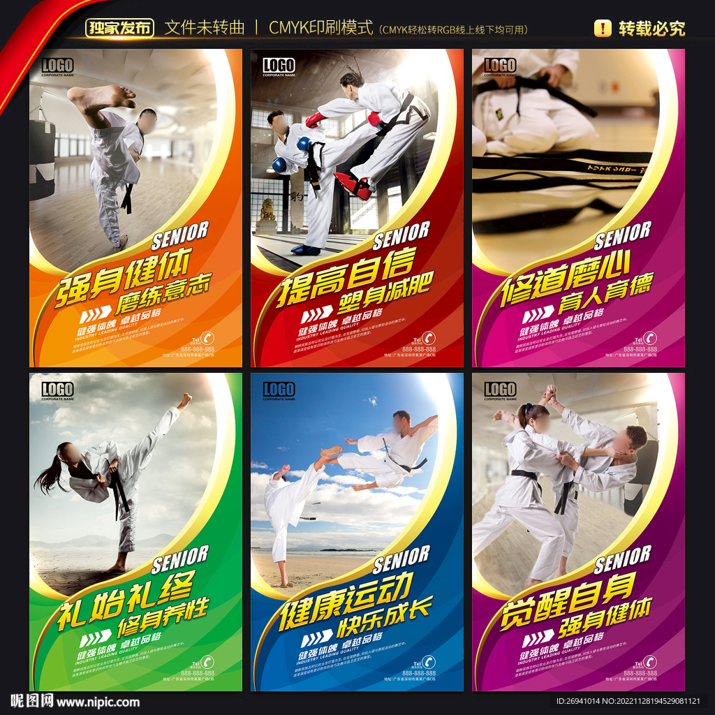 跆拳道宣传海报
