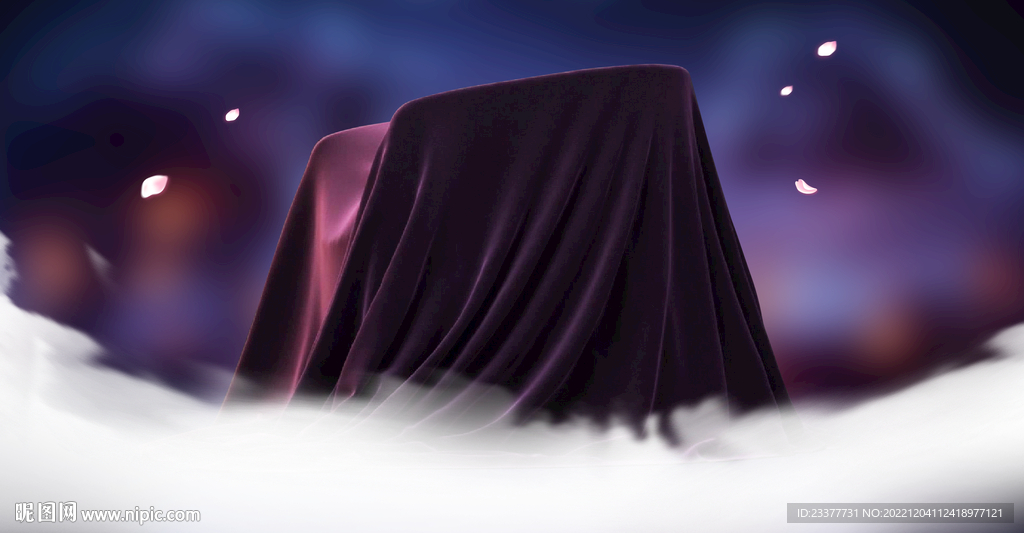 紫色舞台幕布产品遮布