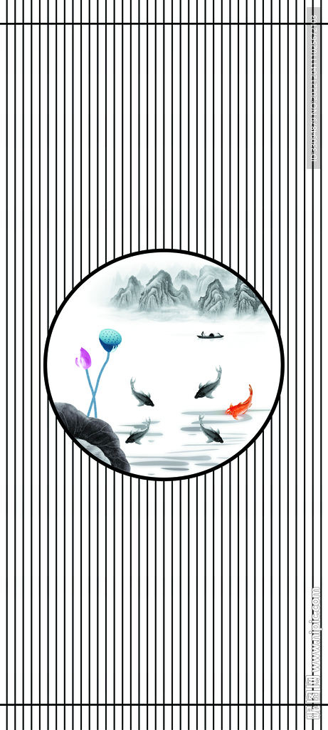 高清分層透明底平開門打印圖