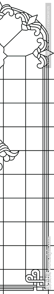 高清分層透明底平開門打印圖
