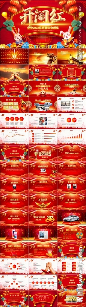 2023年開門紅年會頒獎PPT