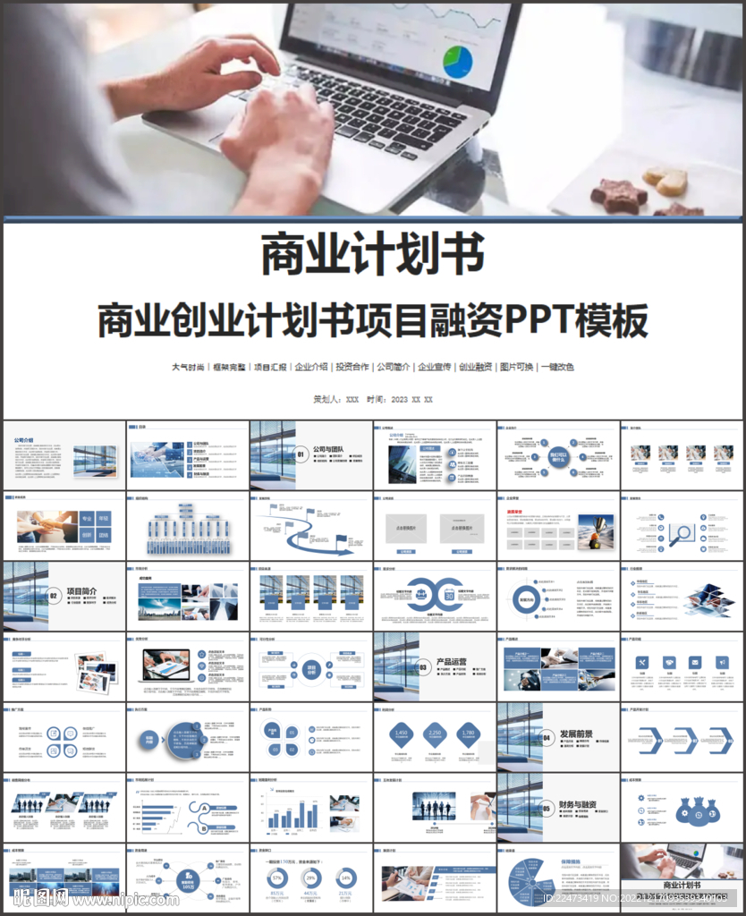 商業創業計劃書項目融資PPT
