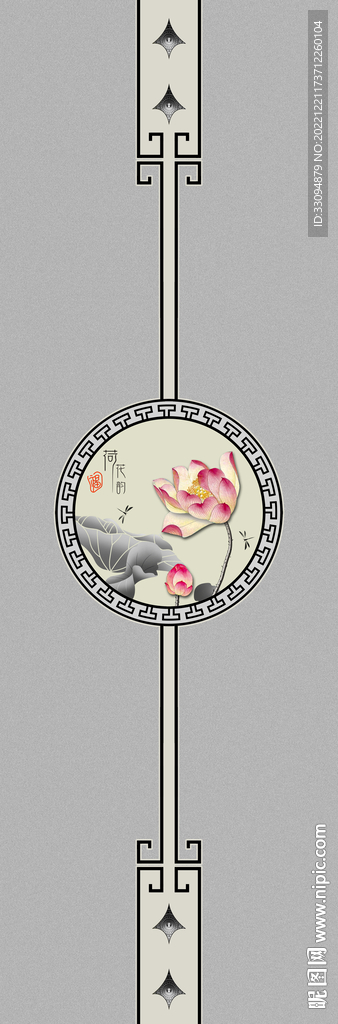 高清分層平開門打印圖