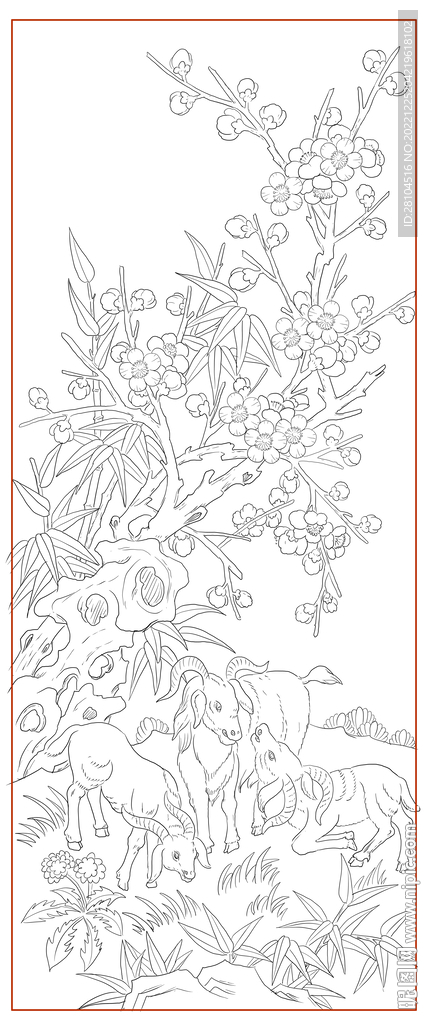 白描山 