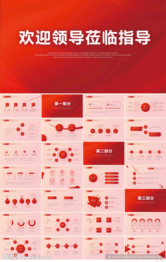 熱烈歡迎上級領導蒞臨指導PPT