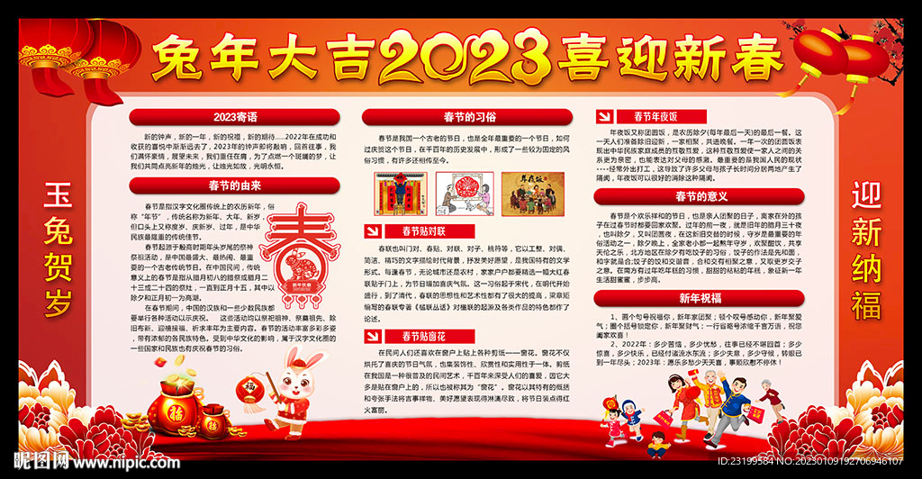 2023年春节宣传栏