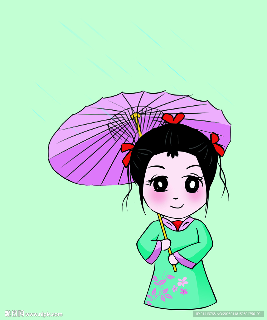 手繪宮女 