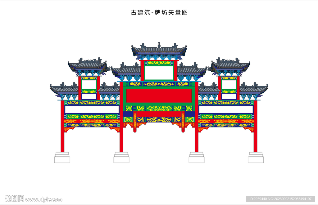 古建筑牌坊
