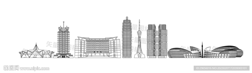 鄭州建筑線稿