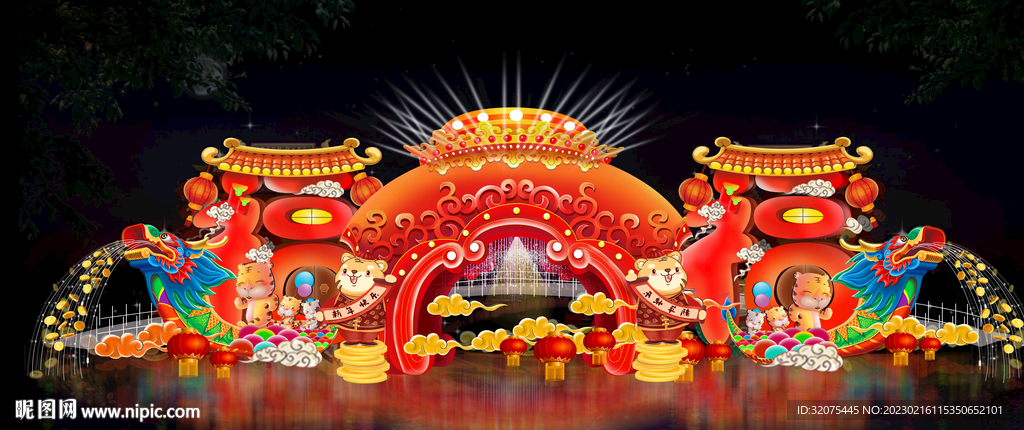 春節(jié)水上大型燈組