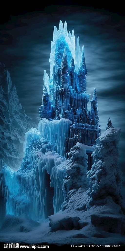 冰雪覆盖的宫殿