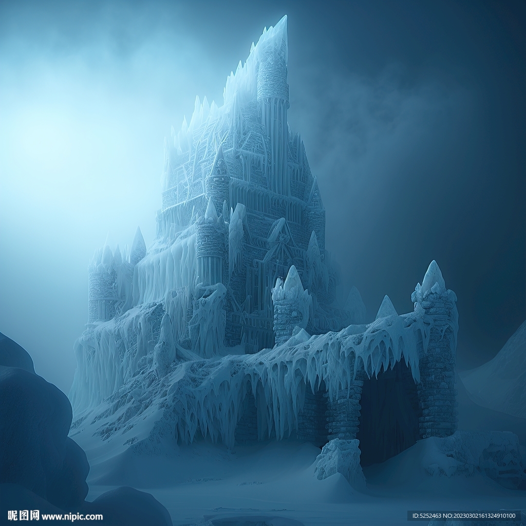 冰雪覆盖的城堡