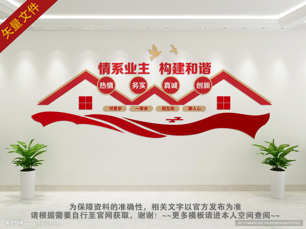 紅色物業(yè)文化墻