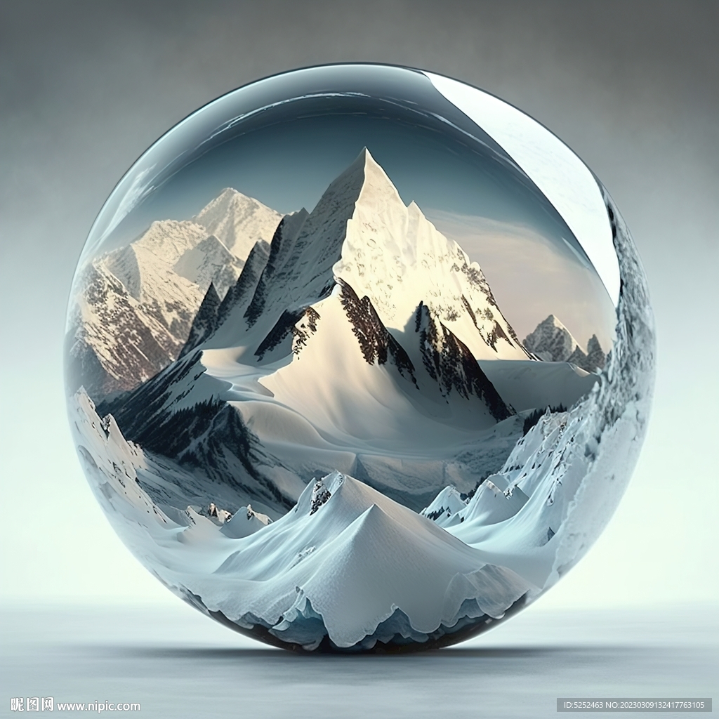 玻璃球內的風景