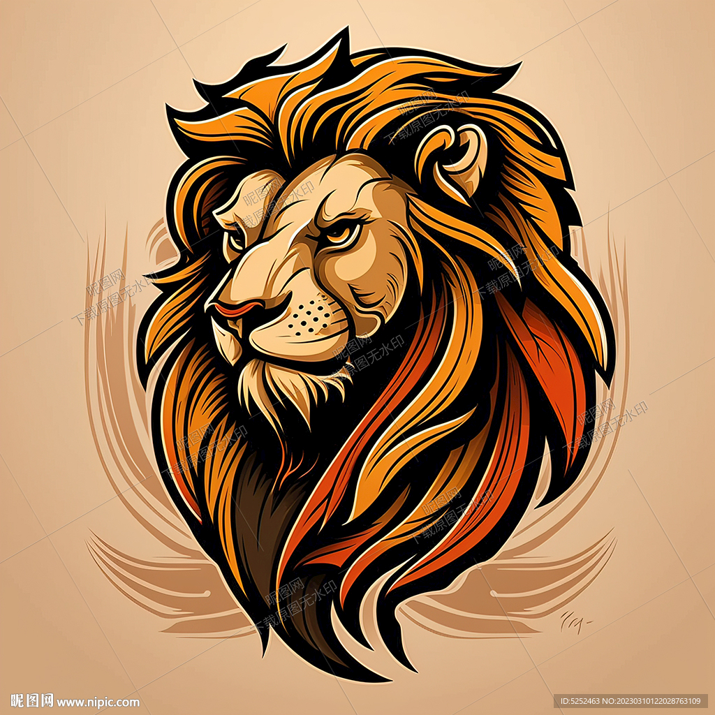 狮子头图标设计