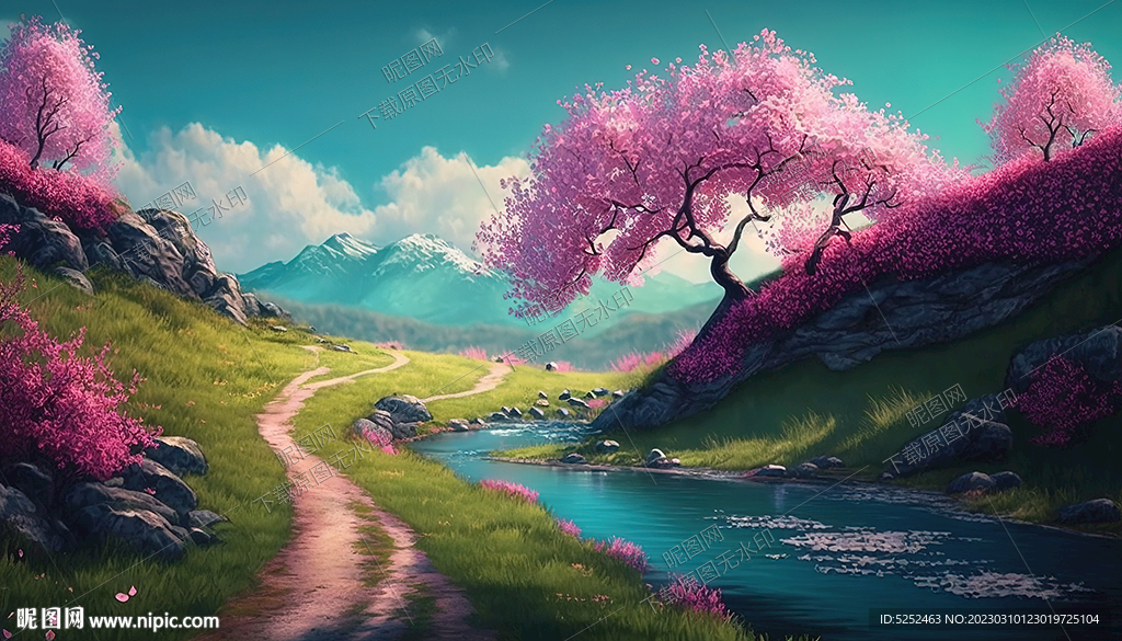 春天风景画