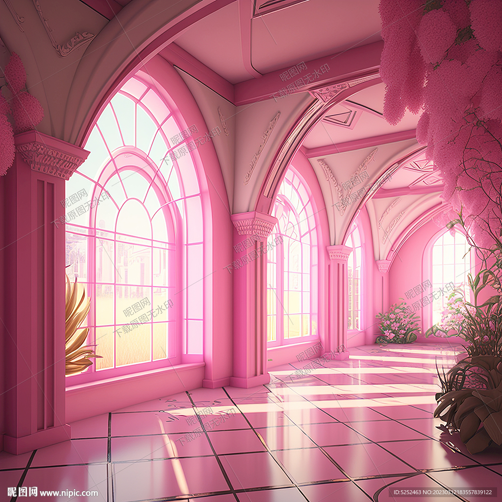 粉色拱门