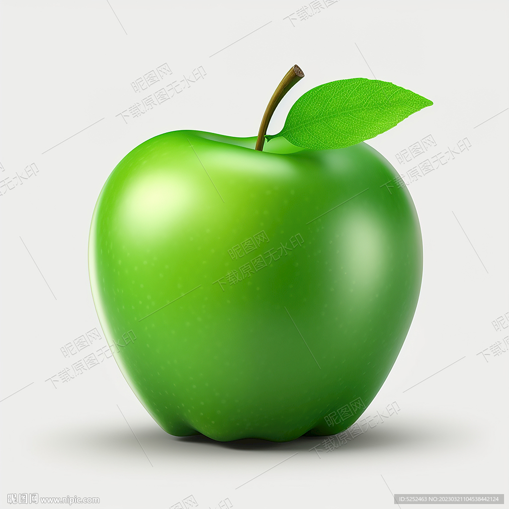 漂亮的绿苹果