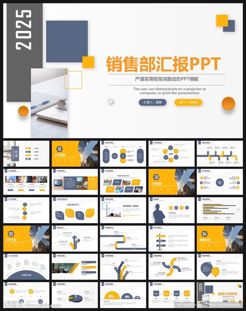 銷售部市場(chǎng)部工作總結(jié)PPT