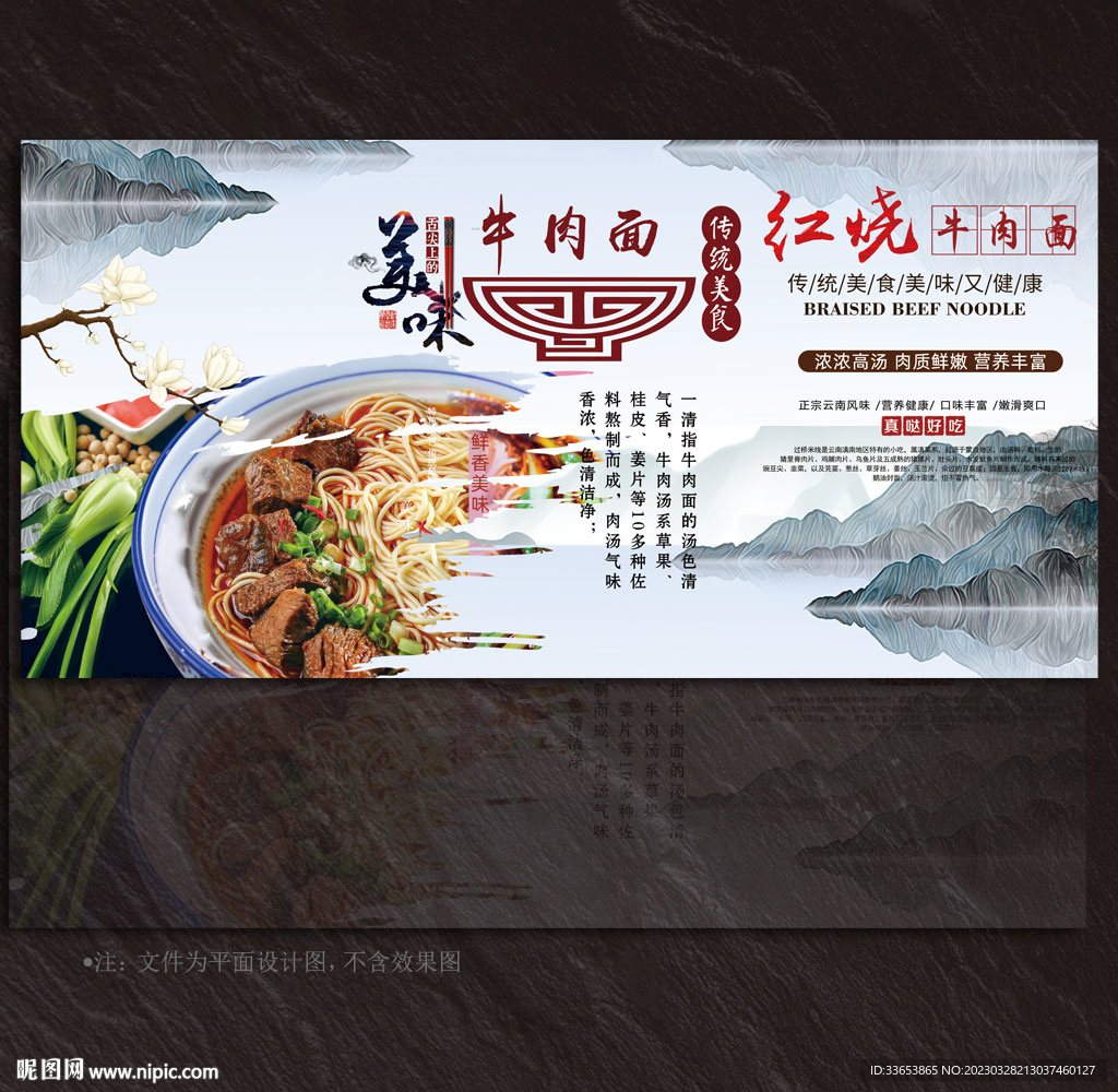 牛肉面展板