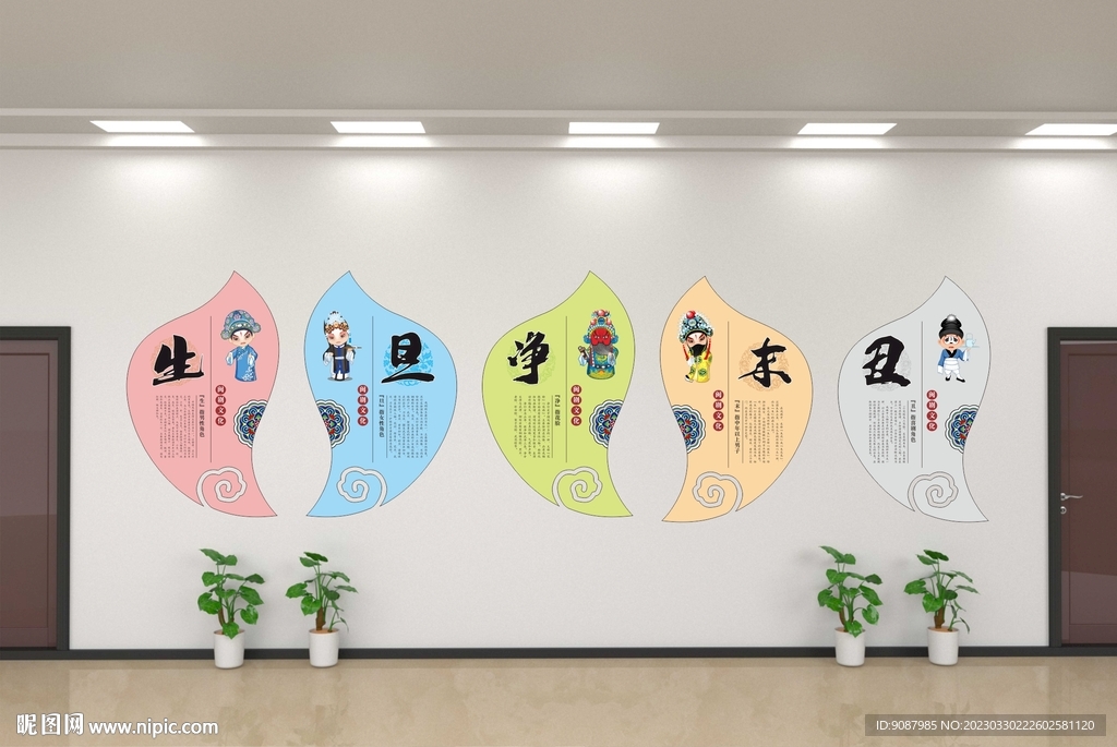 生旦凈末丑文化墻