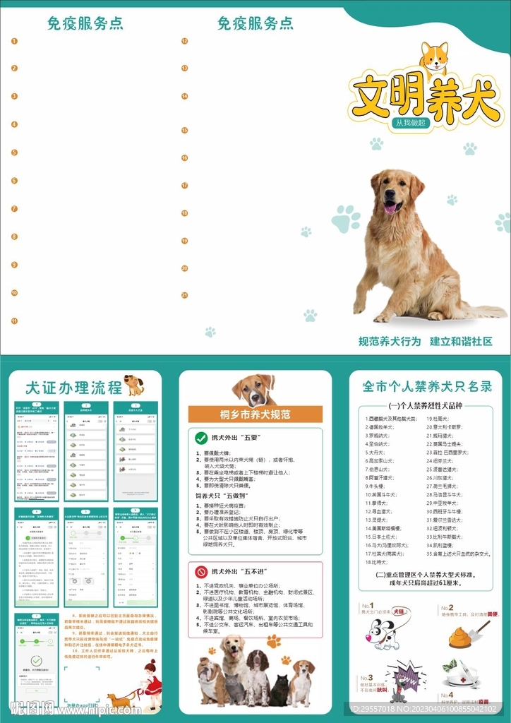文明養(yǎng)犬傳單