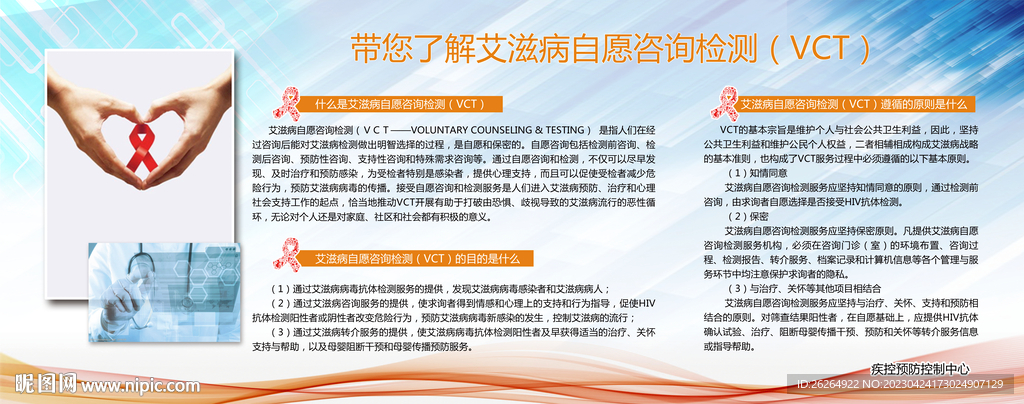 艾滋病自愿咨詢檢測宣傳