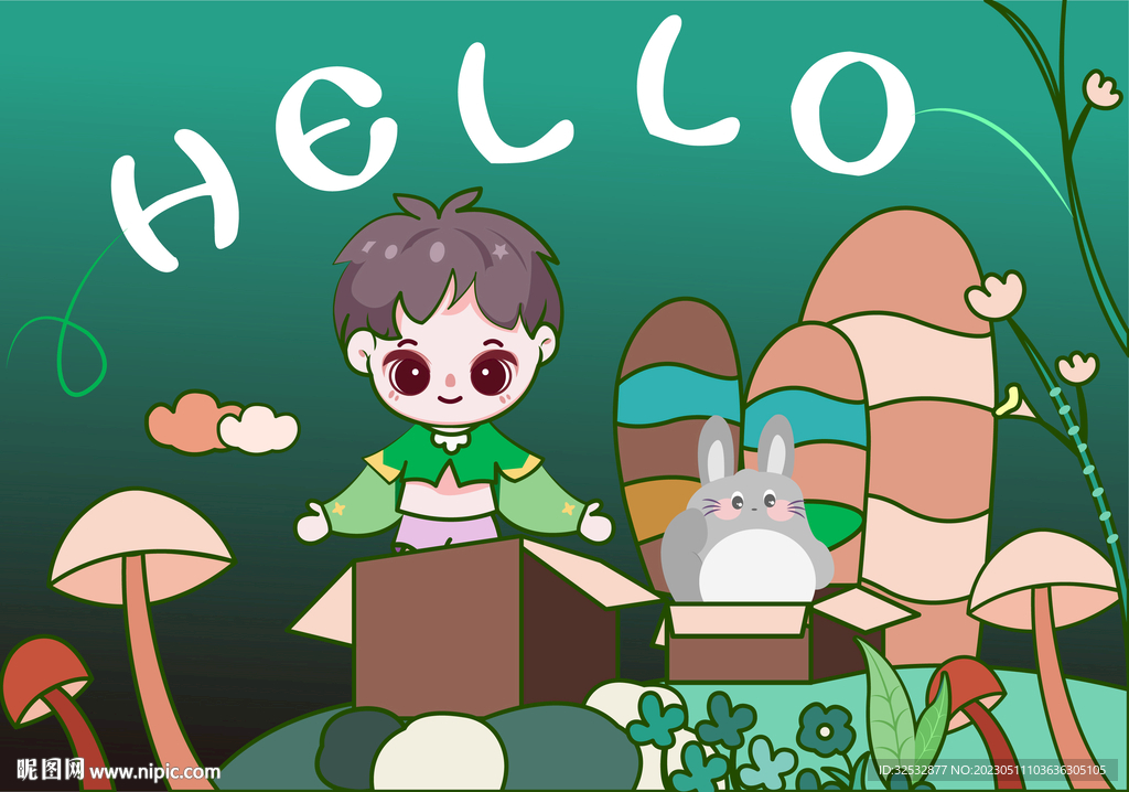 小孩陪伴小動物