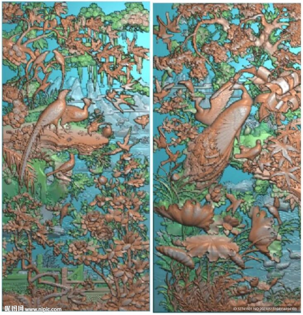 花鳥屏風