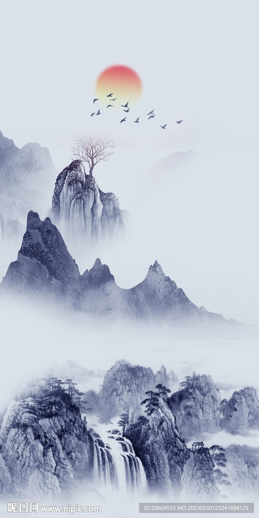 高端 簡意中式玄關(guān) tiF分層