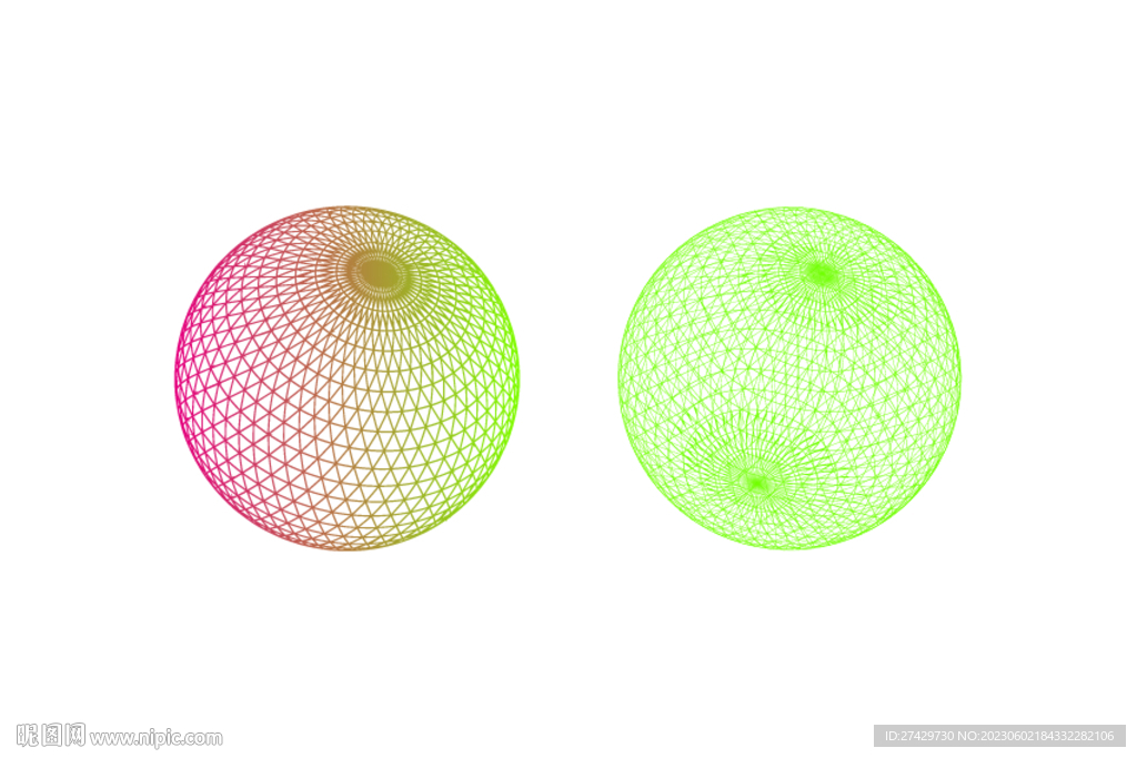 立体渐变球形  可变换颜色