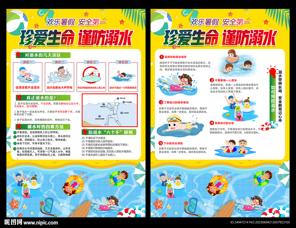 中小学生防溺水安全教育宣传栏